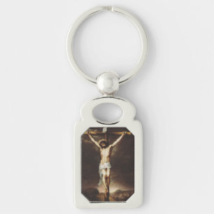 The Crucifixion by Bartolome Esteban Murillo Keychain
