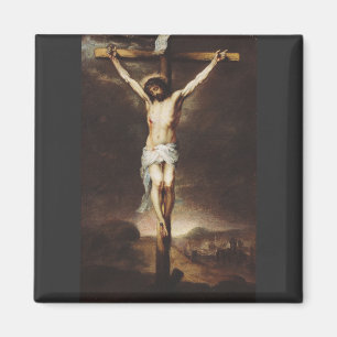 The Crucifixion by Bartolome Esteban Murillo Magnet