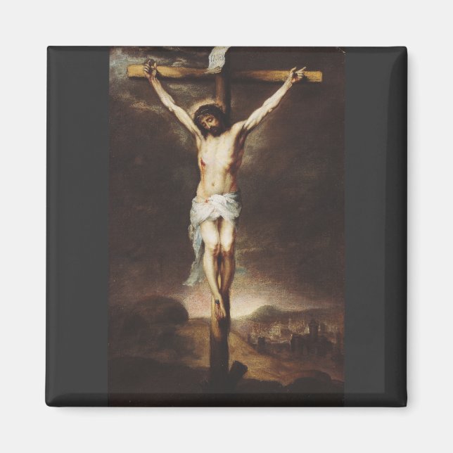 The Crucifixion by Bartolome Esteban Murillo Magnet (Front)