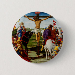 The Crucifixion by Benvenuto di Giovanni 2 Inch Round Button