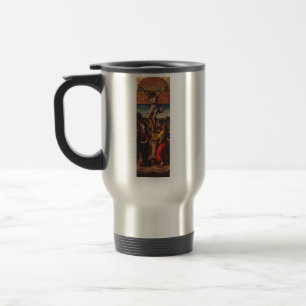 The Crucifixion by Carlo Crivelli Travel Mug