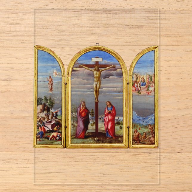 The Crucifixion by Francesco Granacci Acrylic Invitations (Front)