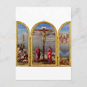The Crucifixion by Francesco Granacci Postcard