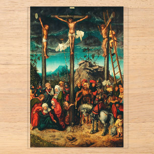 The Crucifixion by Lucas Cranach the Elder Acrylic Invitations