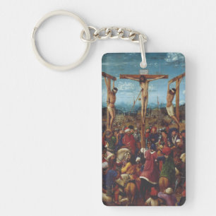 The Crucifixion by Van Eyck Keychain