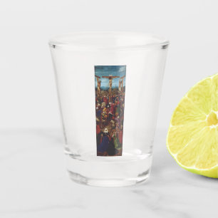 The Crucifixion by Van Eyck Shot Glass