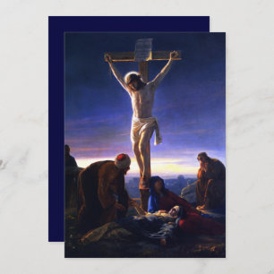 The Crucifixion.Fine Art Customizable Card