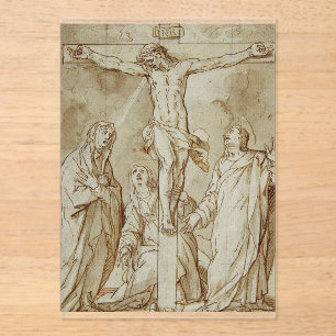 The crucifixion of Jesus Christ Acrylic Invitations