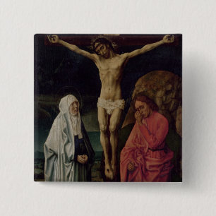 The Crucifixion (panel) 2 Inch Square Button