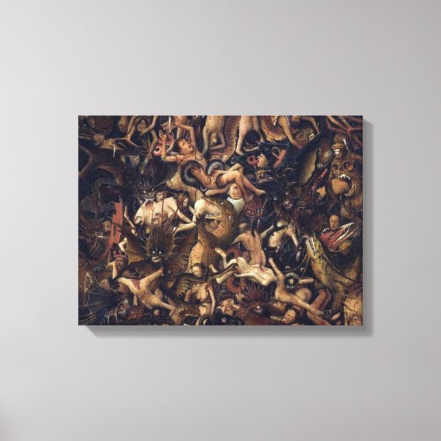 The Crucifixion The Last Judgement By Jan Van Eyck Canvas Print (Front)