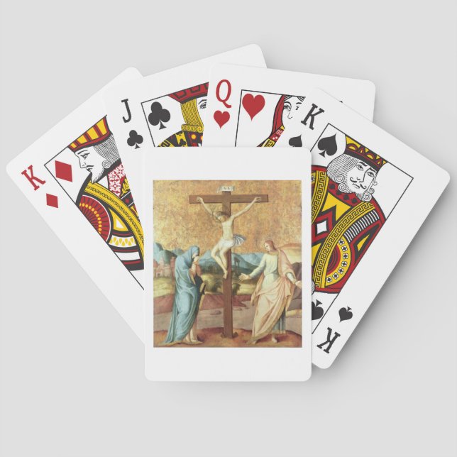 The Crucifixion with the Virgin and St John the Ev Playing Cards (Back)