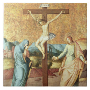 The Crucifixion with the Virgin and St John the Ev Tile