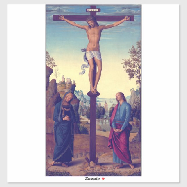 The Crucifixion with the Virgin by Pietro Perugino (Sheet)