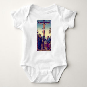 The Crucifixion with the Virgin by Pietro Perugino Baby Bodysuit