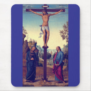 The Crucifixion with the Virgin by Pietro Perugino Mouse Pad