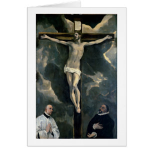The Crucifixion with Two Donors, c.1580 (oil on ca