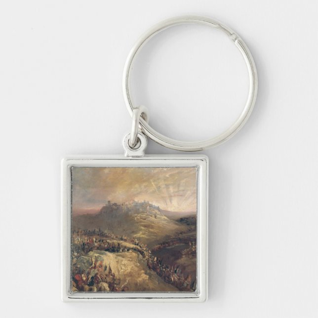 The Crusaders Before Jerusalem Keychain (Front)