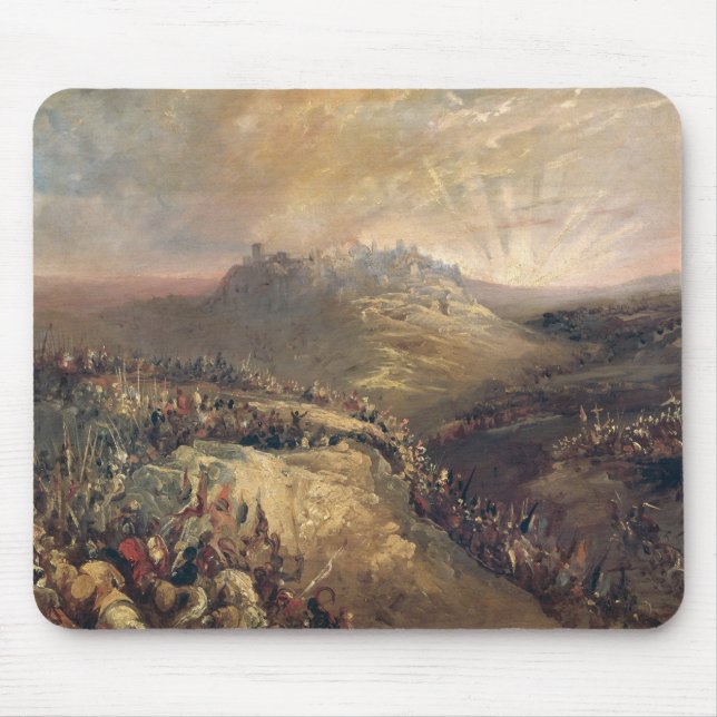 The Crusaders Before Jerusalem Mouse Pad (Front)