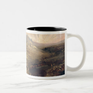 The Crusaders Before Jerusalem Two-Tone Coffee Mug
