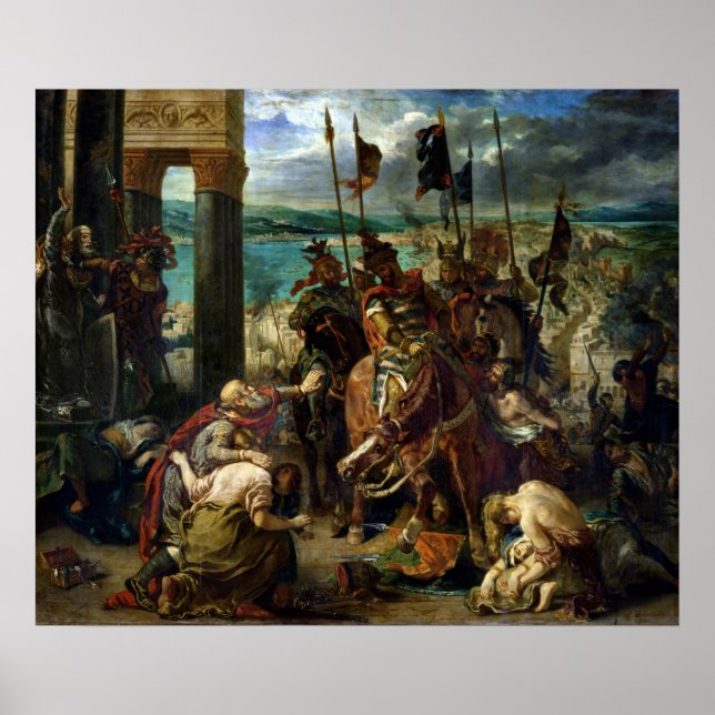 The Crusaders' entry into Constantinople Poster (Front)