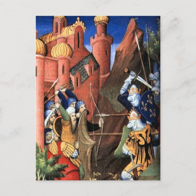 The Crusades, medieval image Postcard (Front)