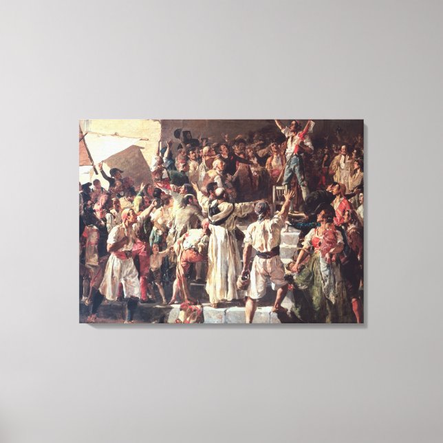 The Cry of the Palleter declaring was on Canvas Print (Front)