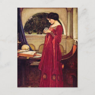 "The Crystal Ball" by John William Waterhouse Postcard