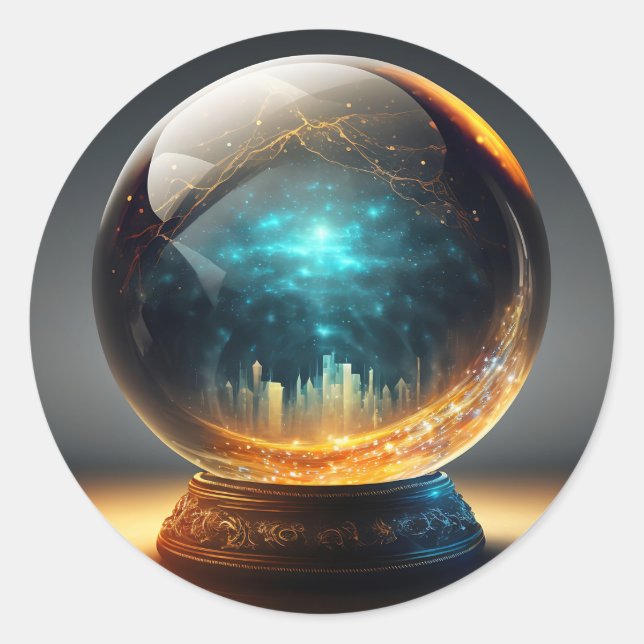 The Crystal Ball of Prosperity Sticker (Front)