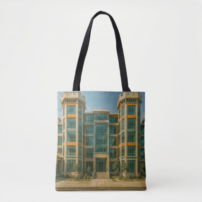 The Crystal Citadel Castle Tote Bag (Front)