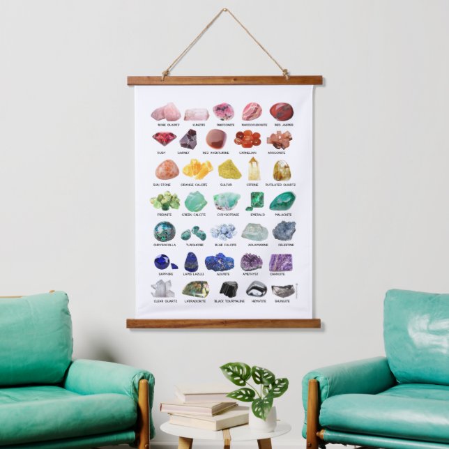 The Crystal Collection Wall Hanging Rainbow Rocks Tapestry (Living Room)