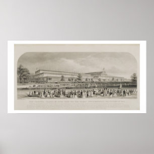 The Crystal Palace in Hyde Park for the Great Inte Poster