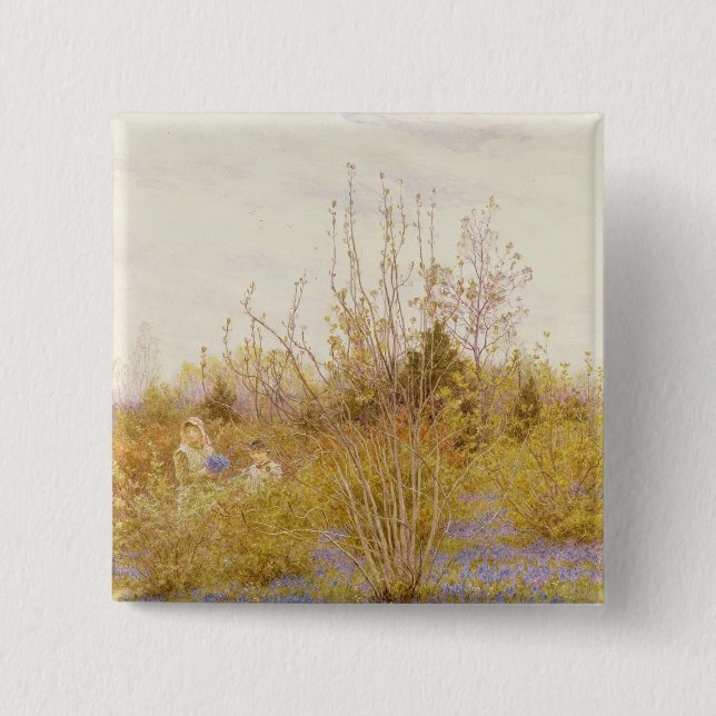 The Cuckoo 2 Inch Square Button (Front)