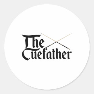 The Cuefather Billard Snooker Pool Billardplayer C Classic Round Sticker