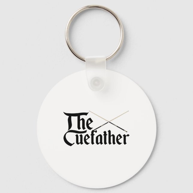 The Cuefather Billard Snooker Pool Billardplayer C Keychain (Front)