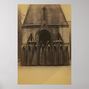 The Cult, Vintage photography, Dark Academia Poster