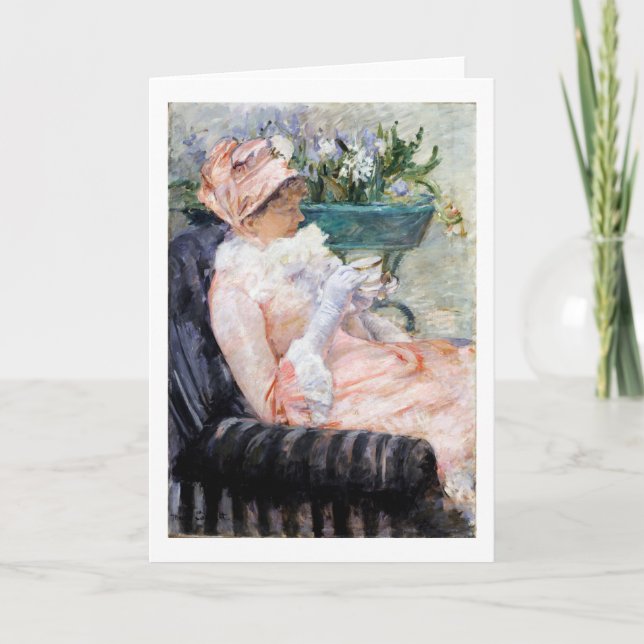 The Cup of Tea, Mary Cassatt Card (Front)