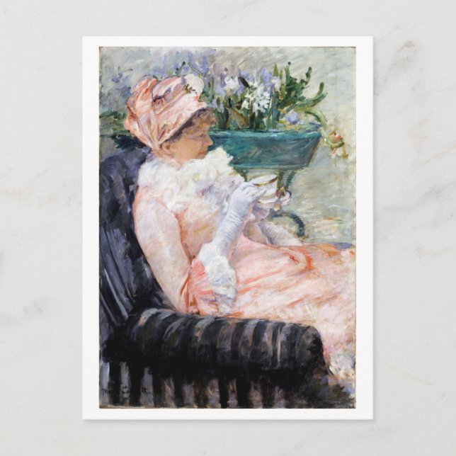 The Cup of Tea, Mary Cassatt Postcard (Front)