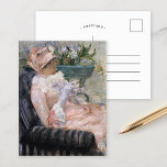 The Cup of Tea | Mary Cassatt Postcard<br><div class="desc">The Cup of Tea (1880s) by American impressionist artist Mary Cassatt. The oil on canvas painting depicts a portrait of a woman seated in a chair with her tea cup.

Use the design tools to add custom text or personalize the image.</div>