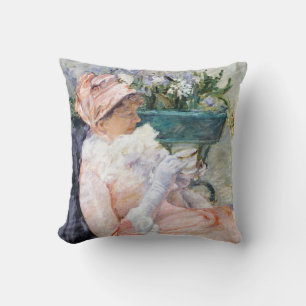 The Cup of Tea, Mary Cassatt Throw Pillow