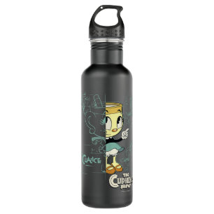 The Cuphead Show Ms. Chalice Half Sketch Premium  710 Ml Water Bottle