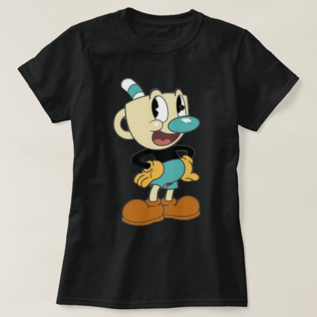 The Cuphead Show Text Logo  T-Shirt (Design Front)