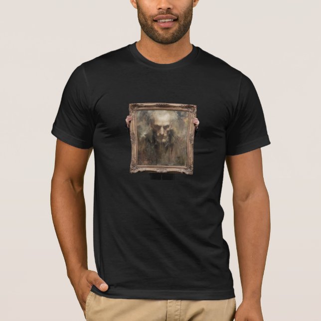 The Curator’s Handler — Gothic Fine Art T-Shirt (Front)