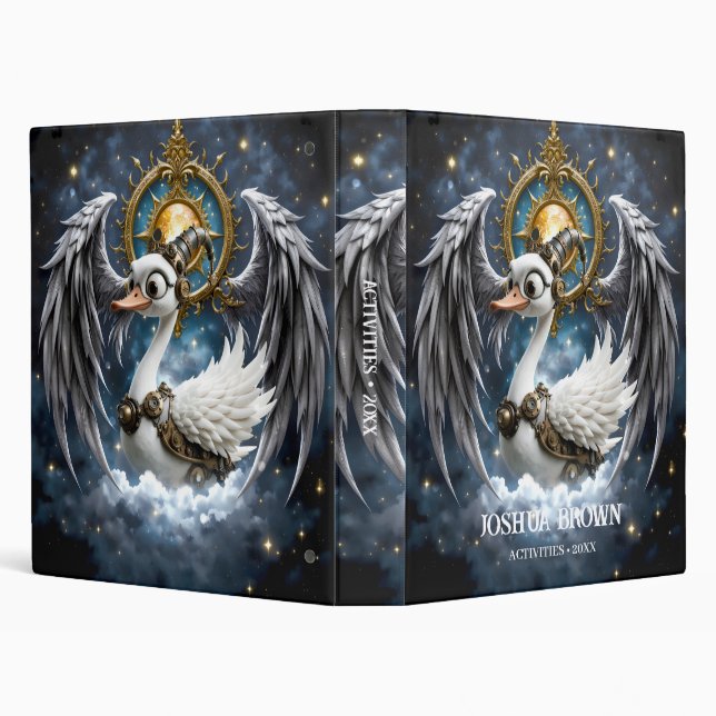 The Curious Clockwork Swan.  Binder (Background)