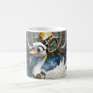The Curious Clockwork Swan. Coffee Mug