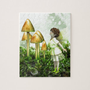 The Curious Fairy - Fairy and Toadstools Jigsaw Puzzle