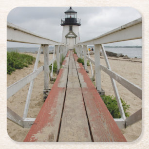 The current lighthouse, the last of many square paper coaster
