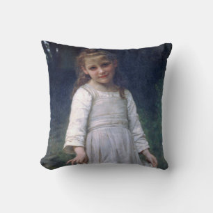 The Curtsey, Bouguereau Throw Pillow