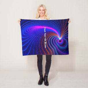 The Curvature of Space Fleece Blanket