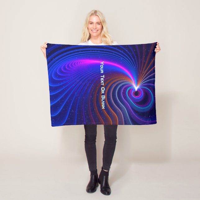 The Curvature of Space Fleece Blanket (In Situ)