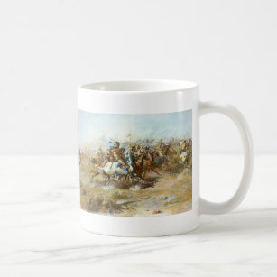 The Custer Fight by Charles Marion Russell Coffee Mug